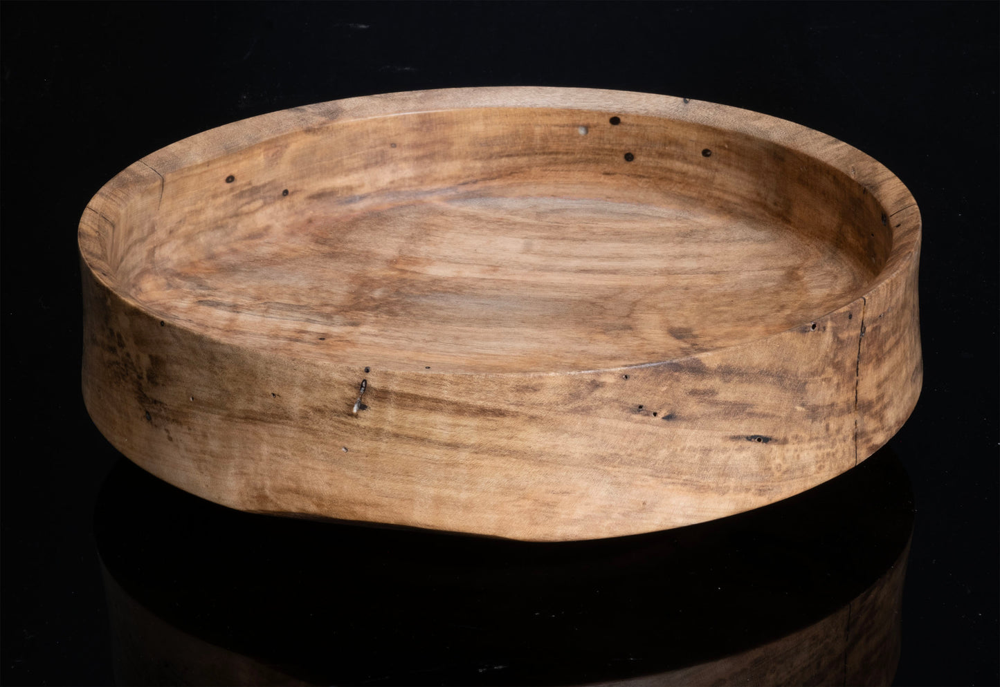 Figured Live Edge Maple Bowl