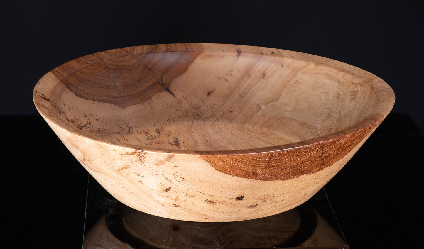 Pecan Wood Serving Bowl