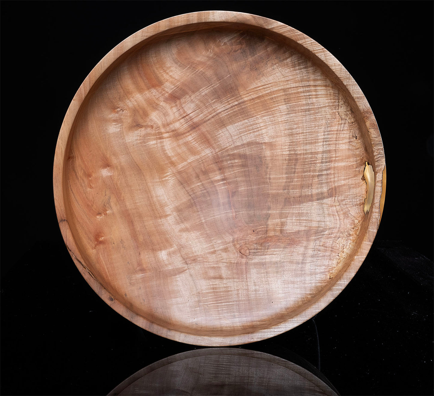Curly Maple with Gold Epoxy Bowl