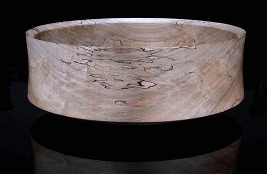 Large Spalted Maple Wood Bowl