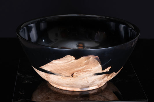 Maple Burl and Black Resin