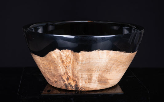 Maple Burl and Black Resin