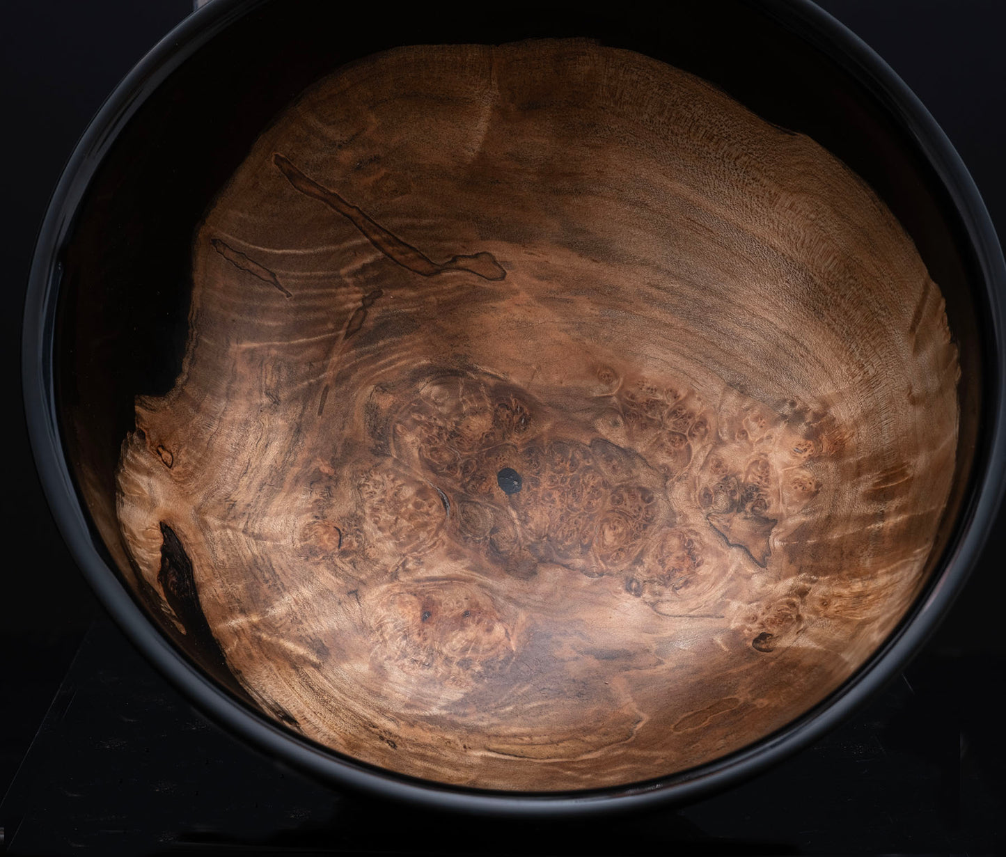 Maple Burl and Black Resin