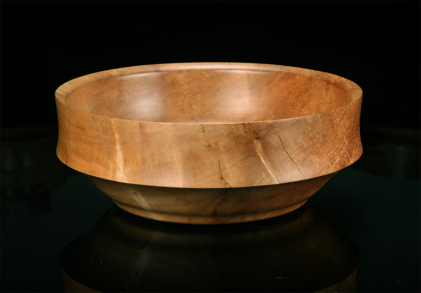 Curly Maple Bowl with Specks