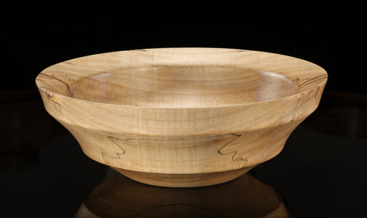 Spalted Maple Groove Bowl
