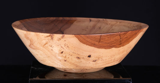 Pecan Wood Serving Bowl
