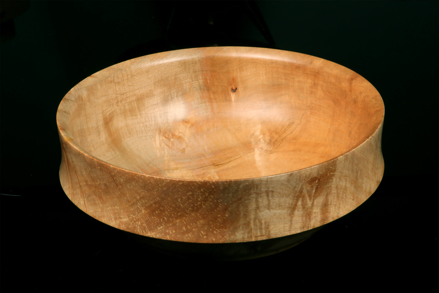 Curly Maple Bowl with Specks